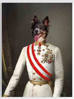 Royales Portrait - Offizier Stil