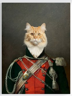 Royales Portrait - Offizier Stil