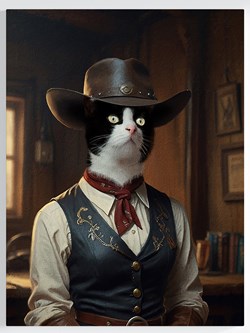 Royales Portrait - Cowgirl Stil