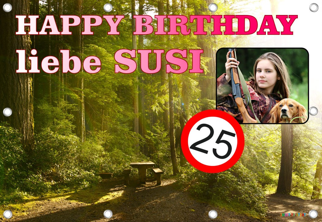 Banner zum Geburtstag - Natur, Jäger