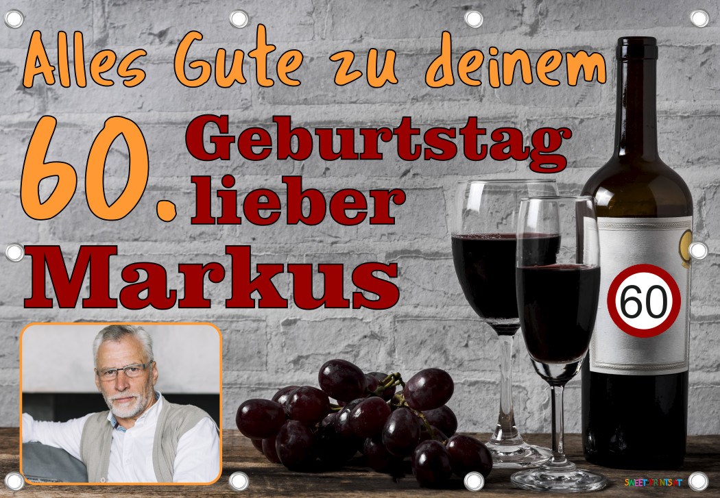 XXL Banner zum Geburtstag - Wein