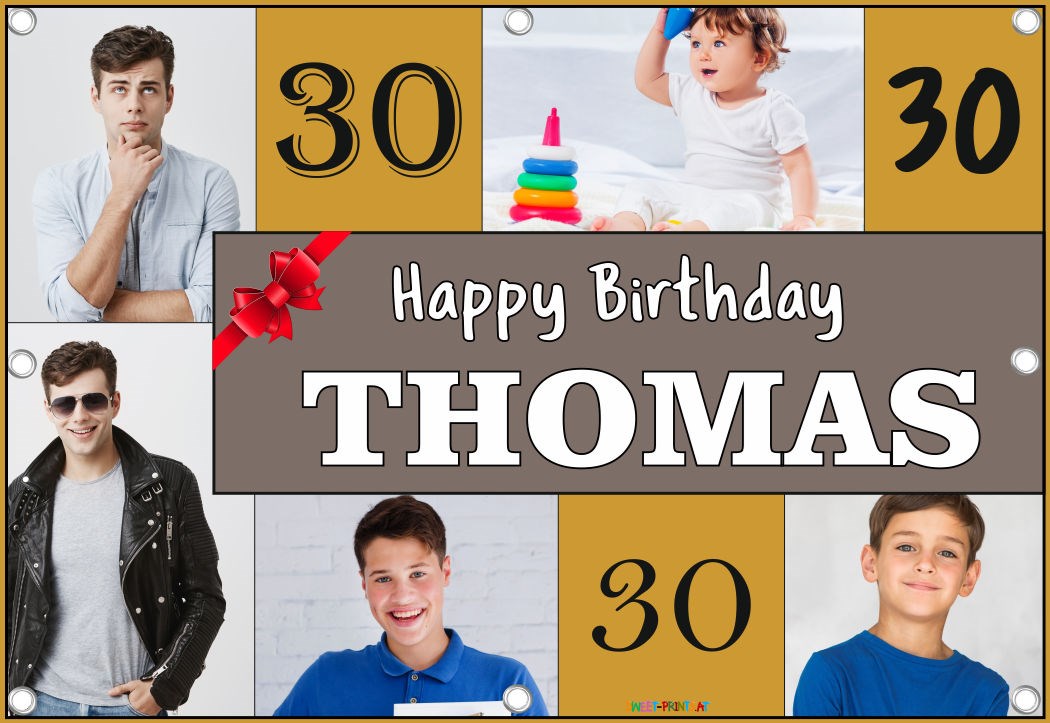 Foto Geburtstagsbanner - Fotocollage