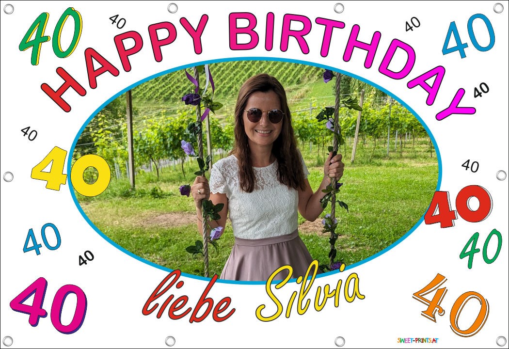 Banner Geburtstag mit Foto