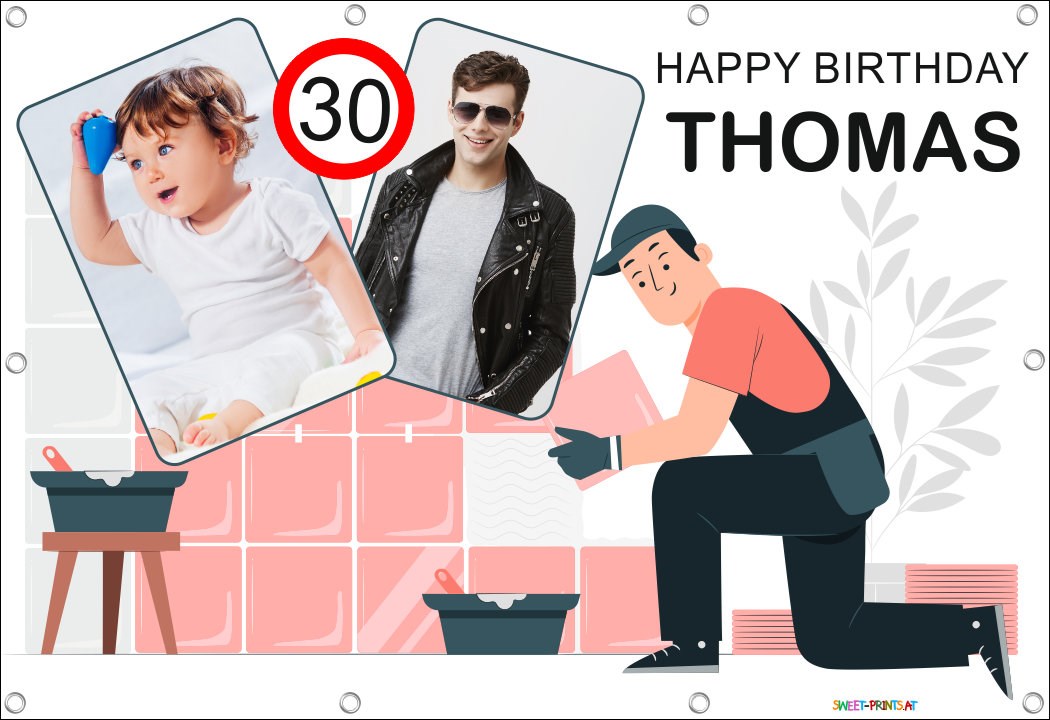 Banner Geburtstag mit Fotos