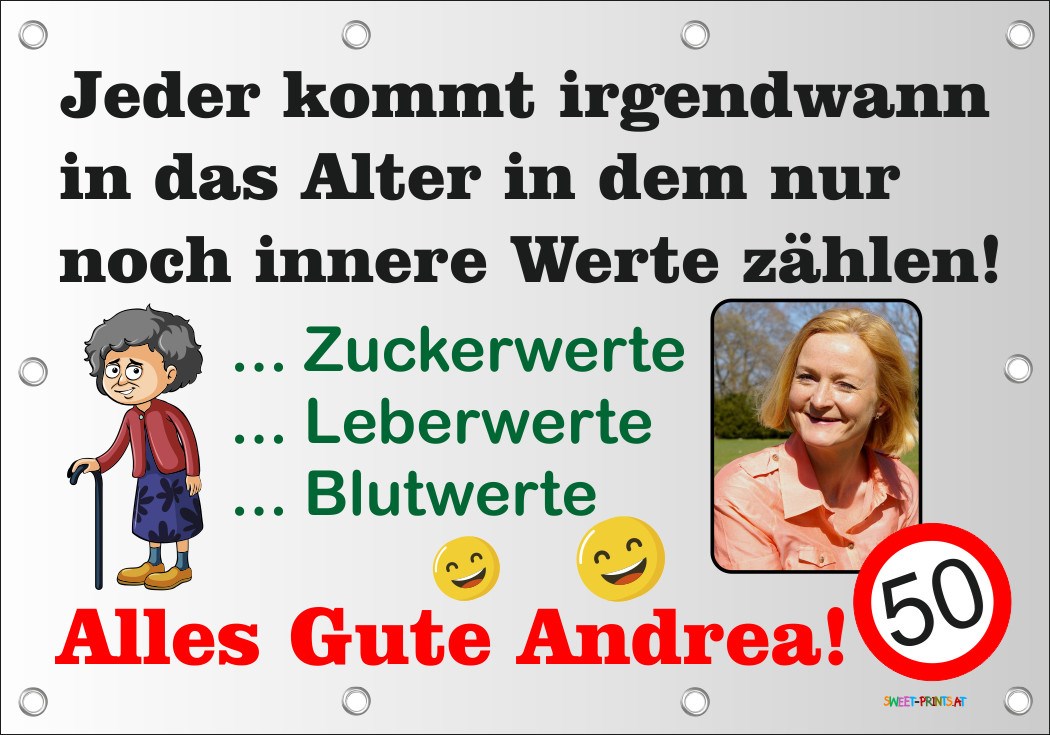 XXL Geburtstags-Banner zum runden oder halbrunden Geburtstag 