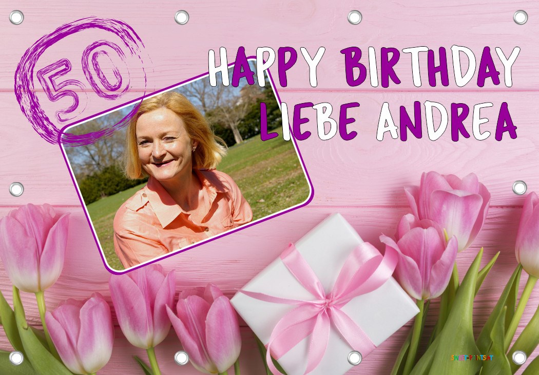 XXL Geburtstags-Banner zum runden oder halbrunden Geburtstag 