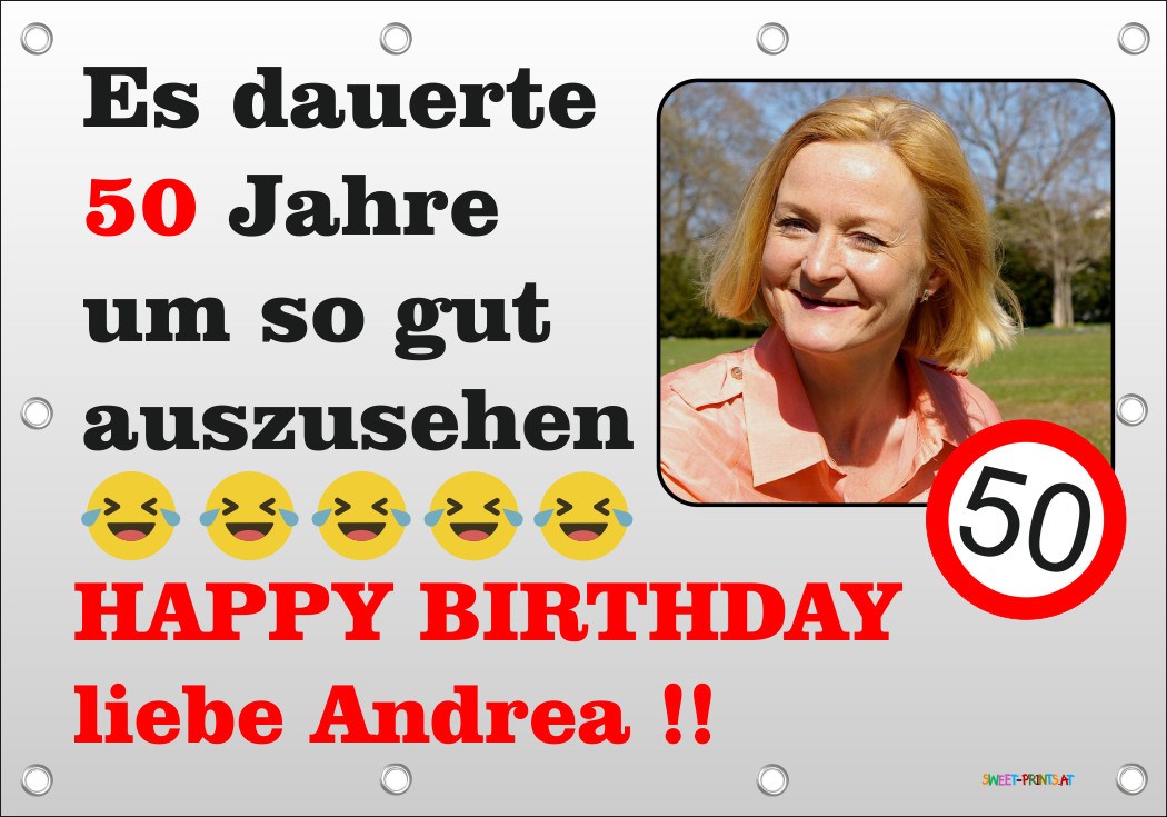 XXL Geburtstags-Banner zum runden oder halbrunden Geburtstag 