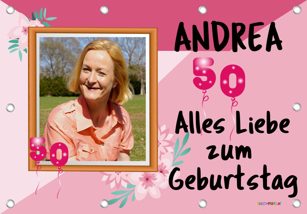 XXL Geburtstags-Banner zum runden oder halbrunden Geburtstag 
