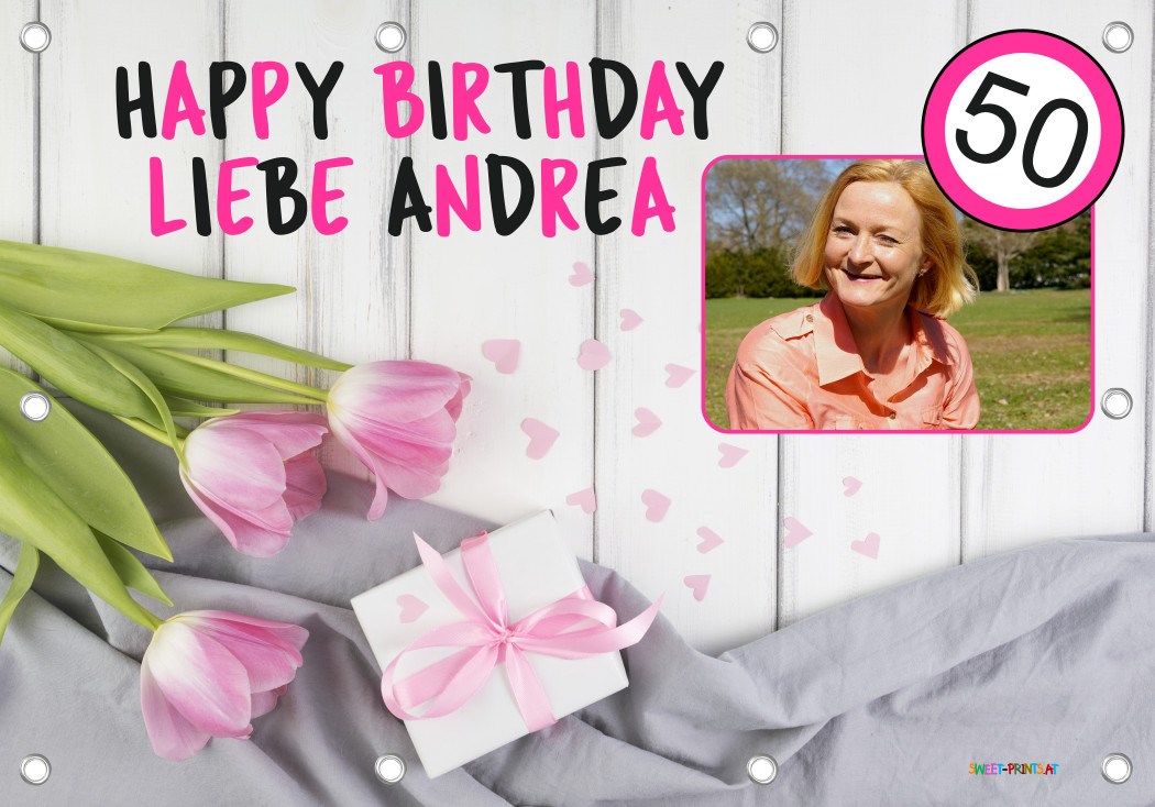 XXL Geburtstags-Banner zum runden oder halbrunden Geburtstag 