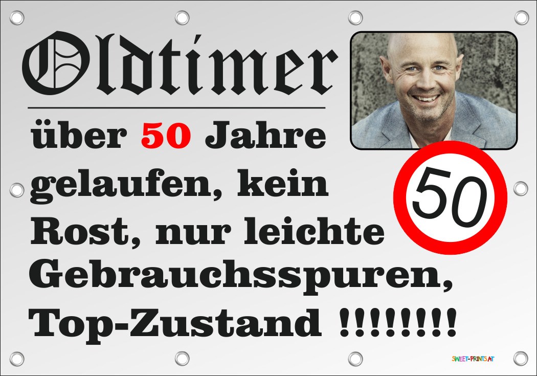 XXL Geburtstags-Banner zum runden oder halbrunden Geburtstag 