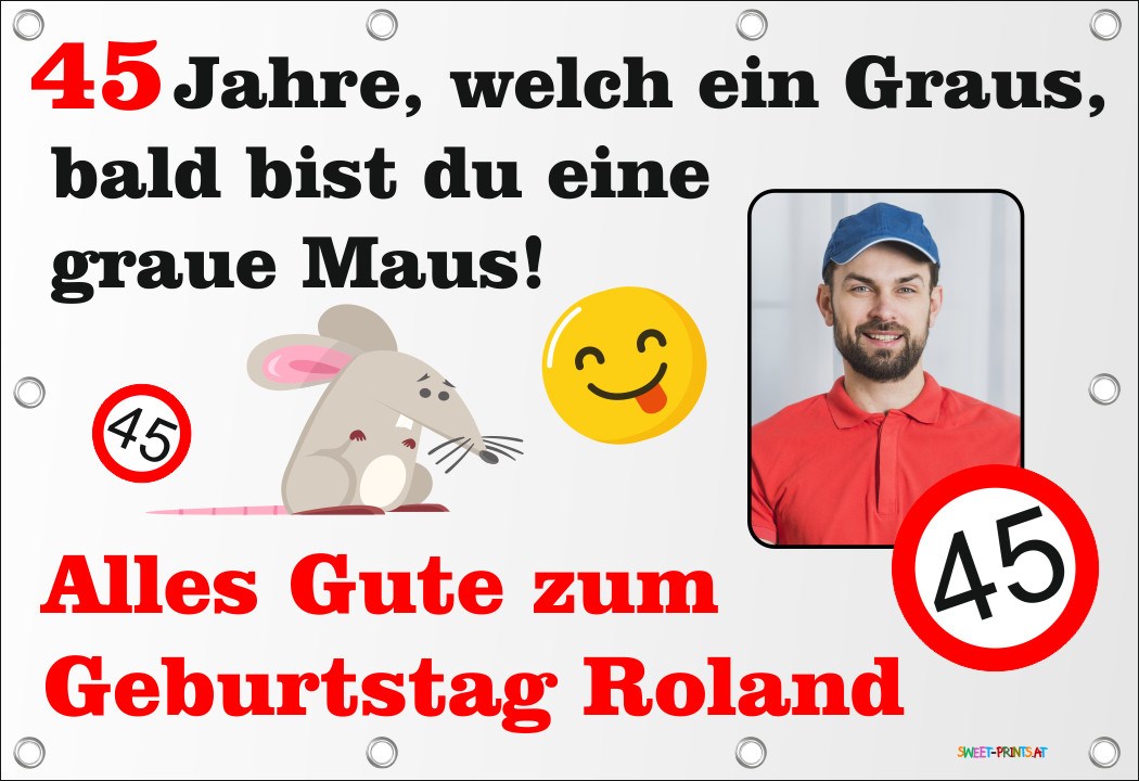 XXL Geburtstags-Banner zum runden oder halbrunden Geburtstag 