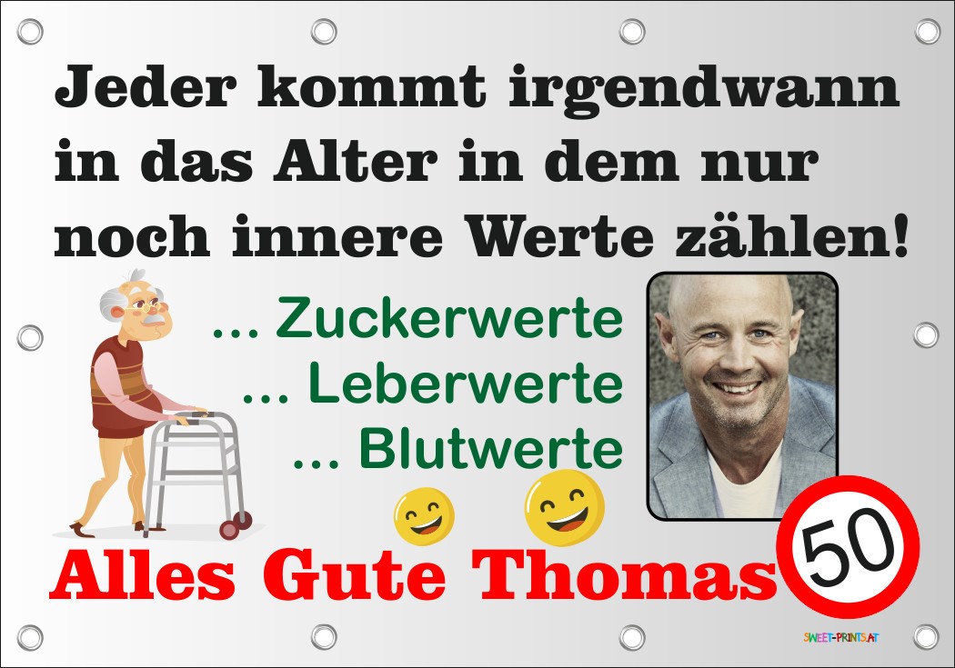 XXL Geburtstags-Banner zum runden oder halbrunden Geburtstag 