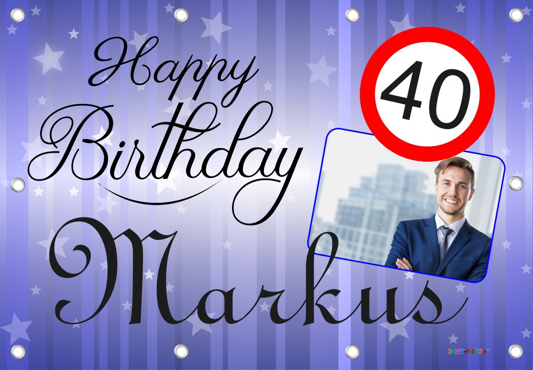 XXL Geburtstags-Banner zum runden oder halbrunden Geburtstag 