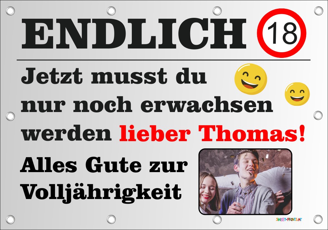 XXL Geburtstags-Banner zum runden oder halbrunden Geburtstag 