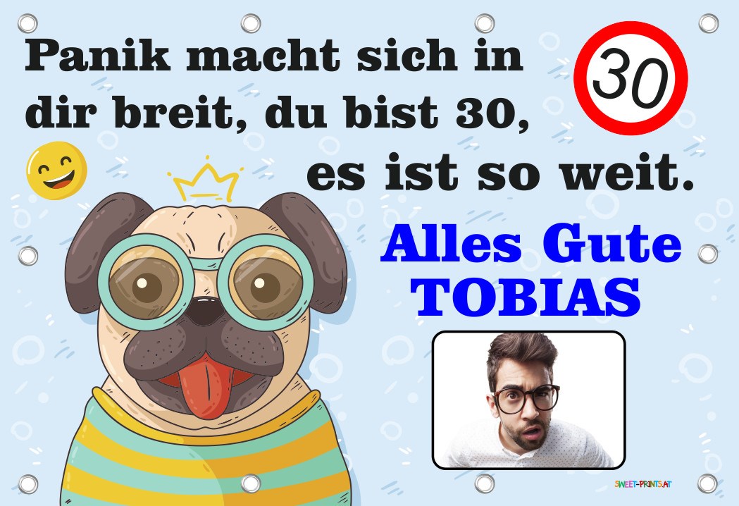 XXL Geburtstags-Banner zum runden oder halbrunden Geburtstag 
