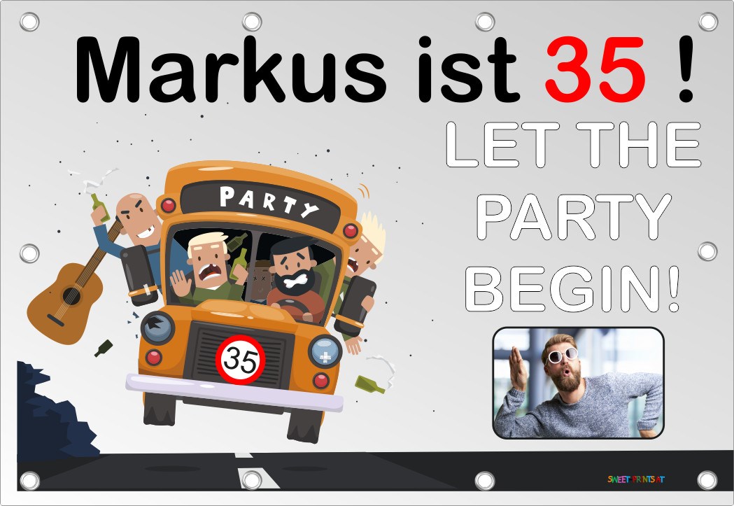 XXL Geburtstags-Banner zum runden oder halbrunden Geburtstag 