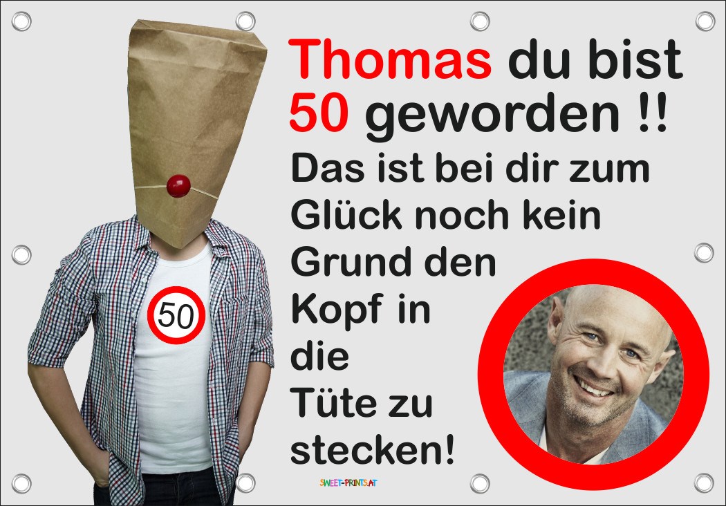 XXL Geburtstags-Banner zum runden oder halbrunden Geburtstag 