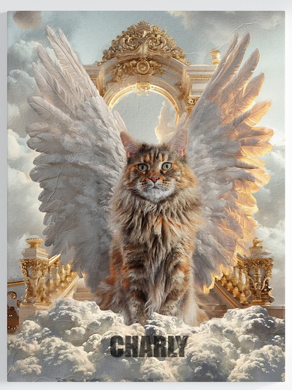 Katze mit Engelsflügel - Beispiel