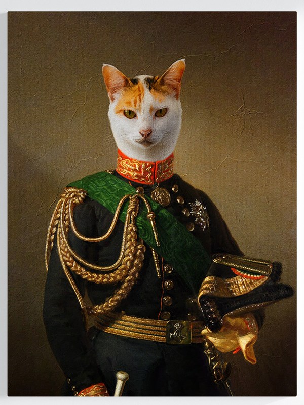 Royales Portrait - Offizier Stil