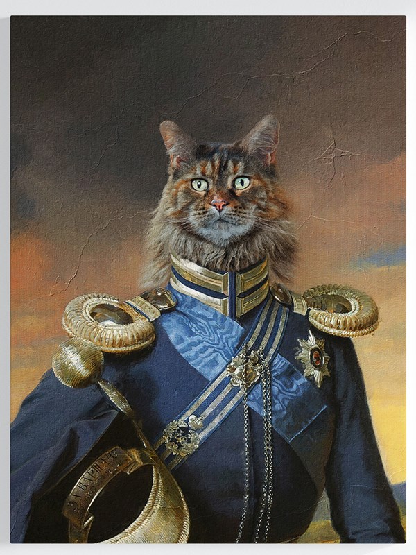 Royales Portrait - Offizier Stil
