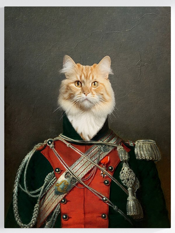 Royales Portrait - Offizier Stil