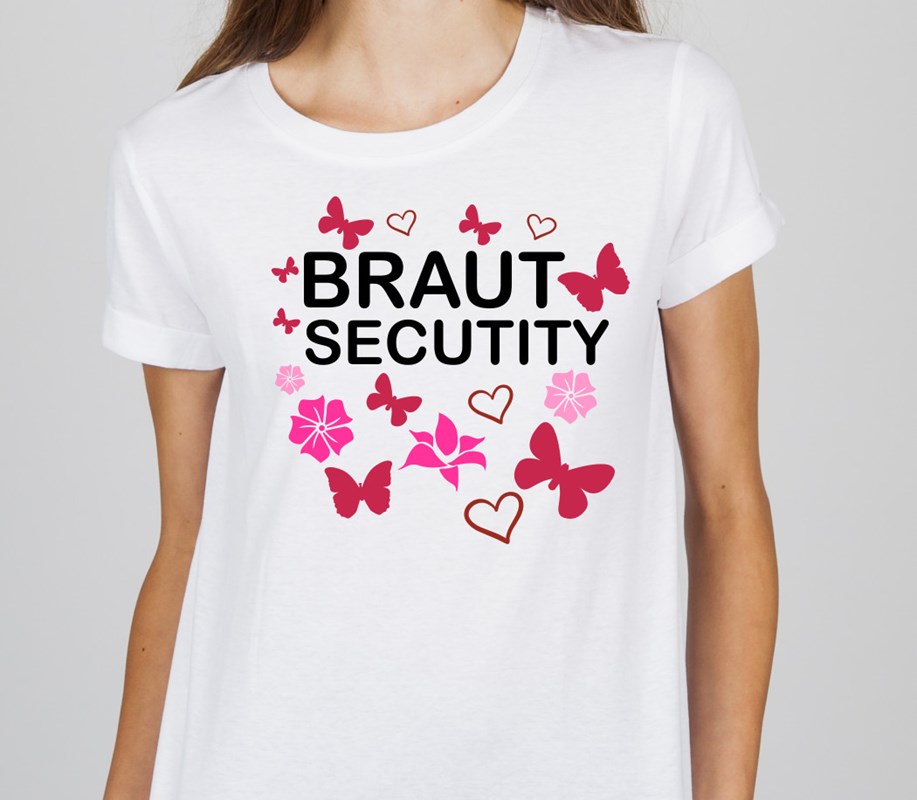 T-Shirt fürs Polter TEAM: Braut Security