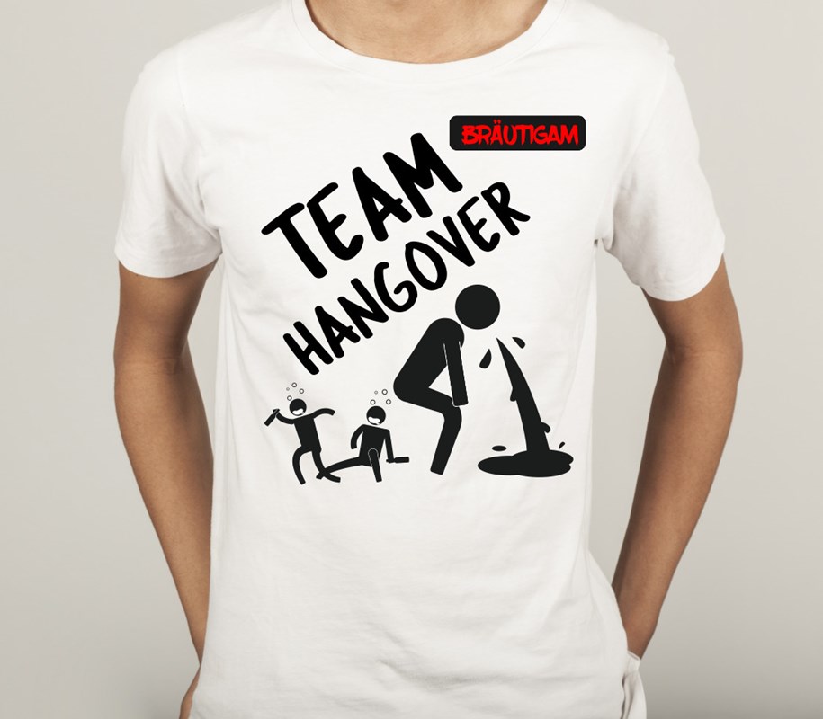 Polter Shirt für Bräutigam: TEAM Hangover 