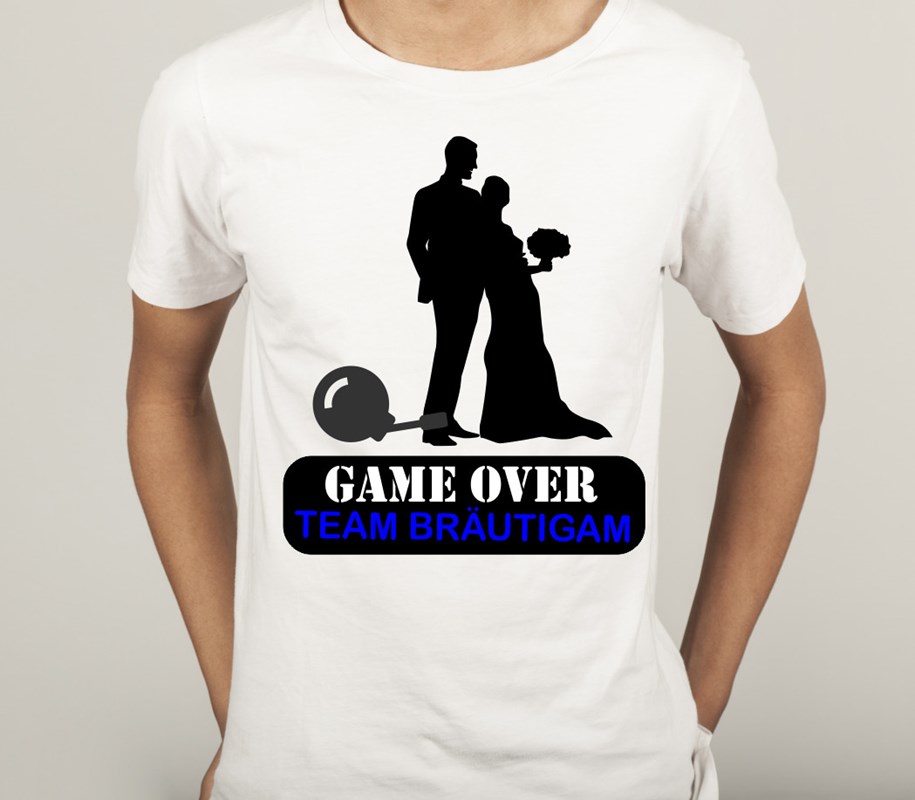 Shirt Polterabend fürs TEAM: GAME OVER