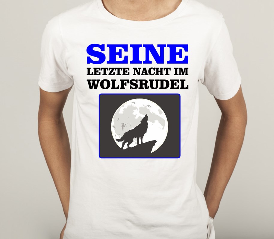 Polter T-Shirt fürs TEAM: SEINE letzte Nacht im Wolfsrudel