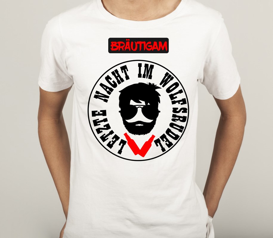 Shirt Polterabend für Bräutigam: Letzte Nacht im Wolfsrudel - Hangover