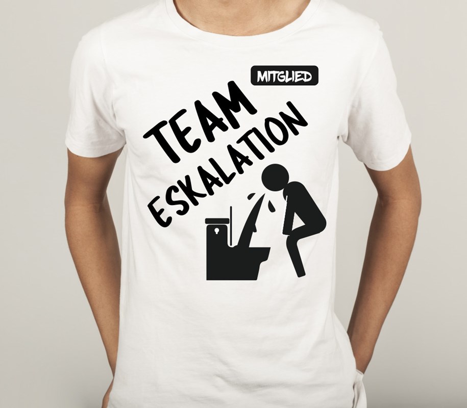 T-Shirt Poltern fürs TEAM: Team Eskalation - Mitglied
