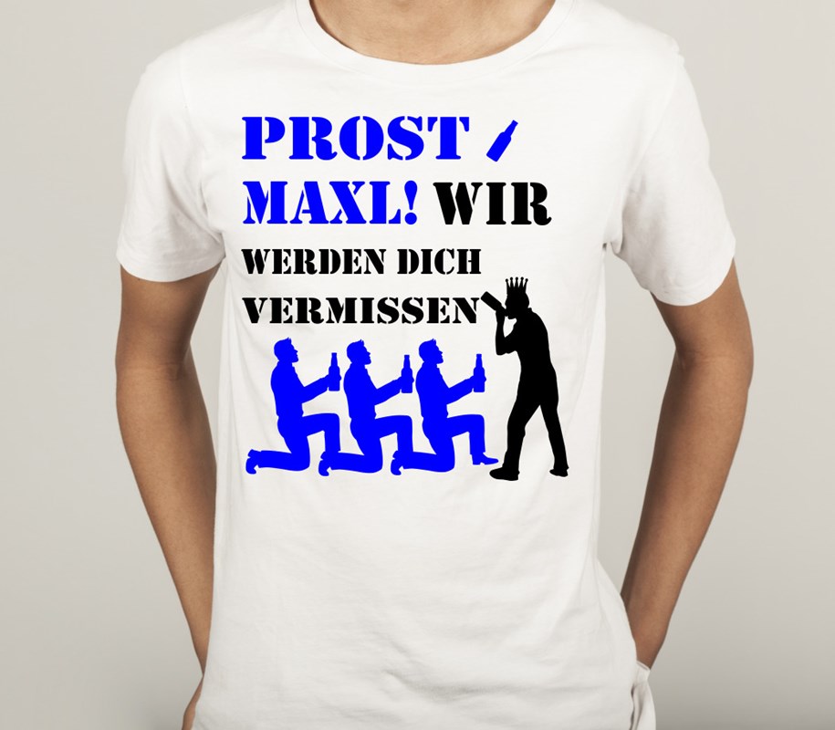 Polter T-Shirt fürs TEAM: PROST, wir werden dich vermissen