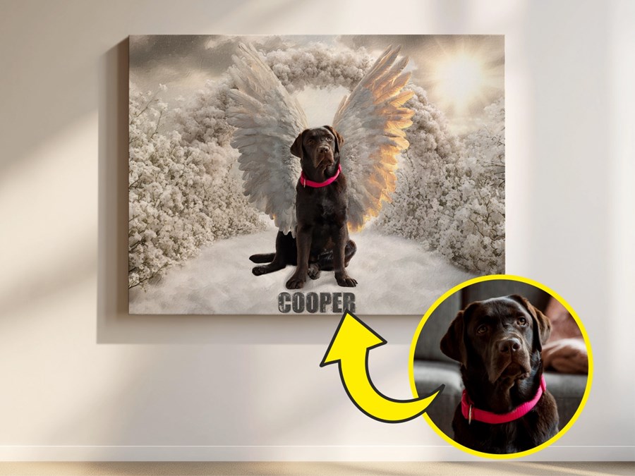 Hund mit Flügel - Beispiel