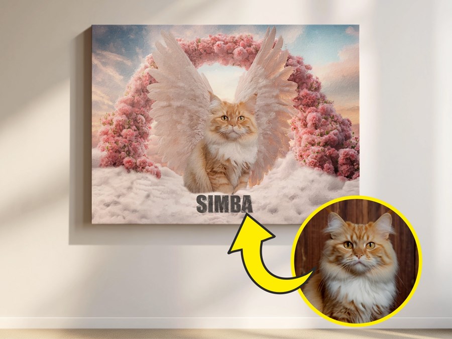 Katze mit Flügel - Beispiel