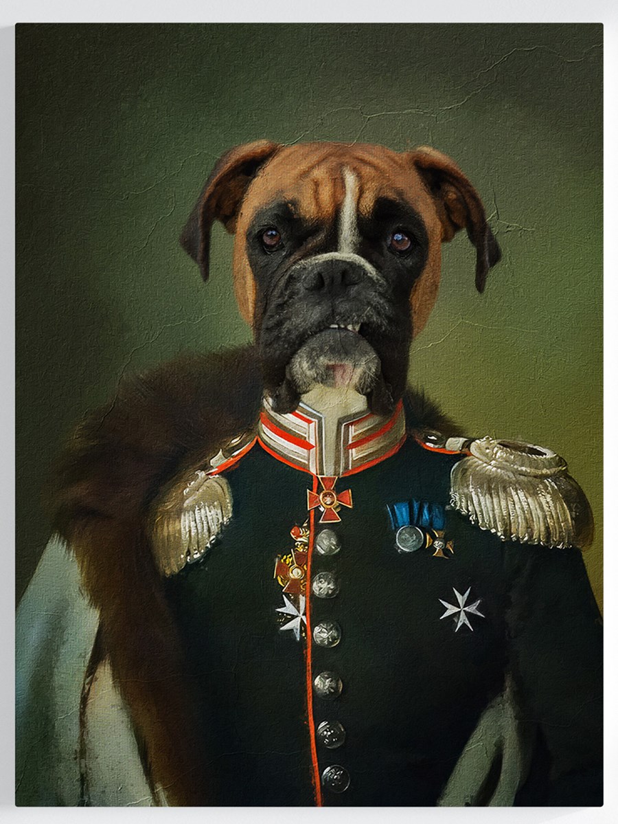 Royales Portrait - Offizier Stil