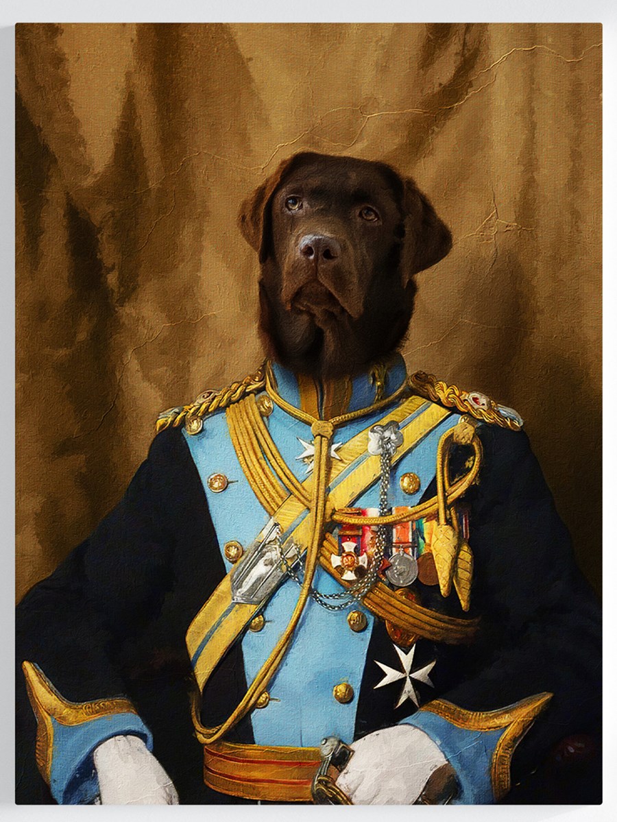 Royales Portrait - Offizier Stil