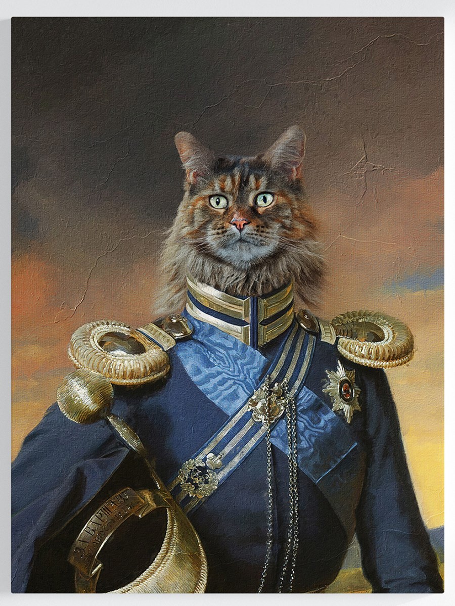 Royales Portrait - Offizier Stil