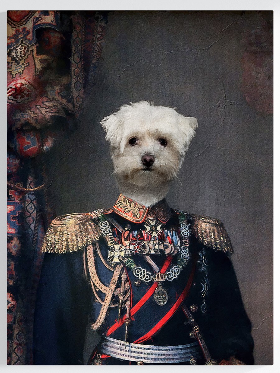 Royales Portrait - Offizier Stil