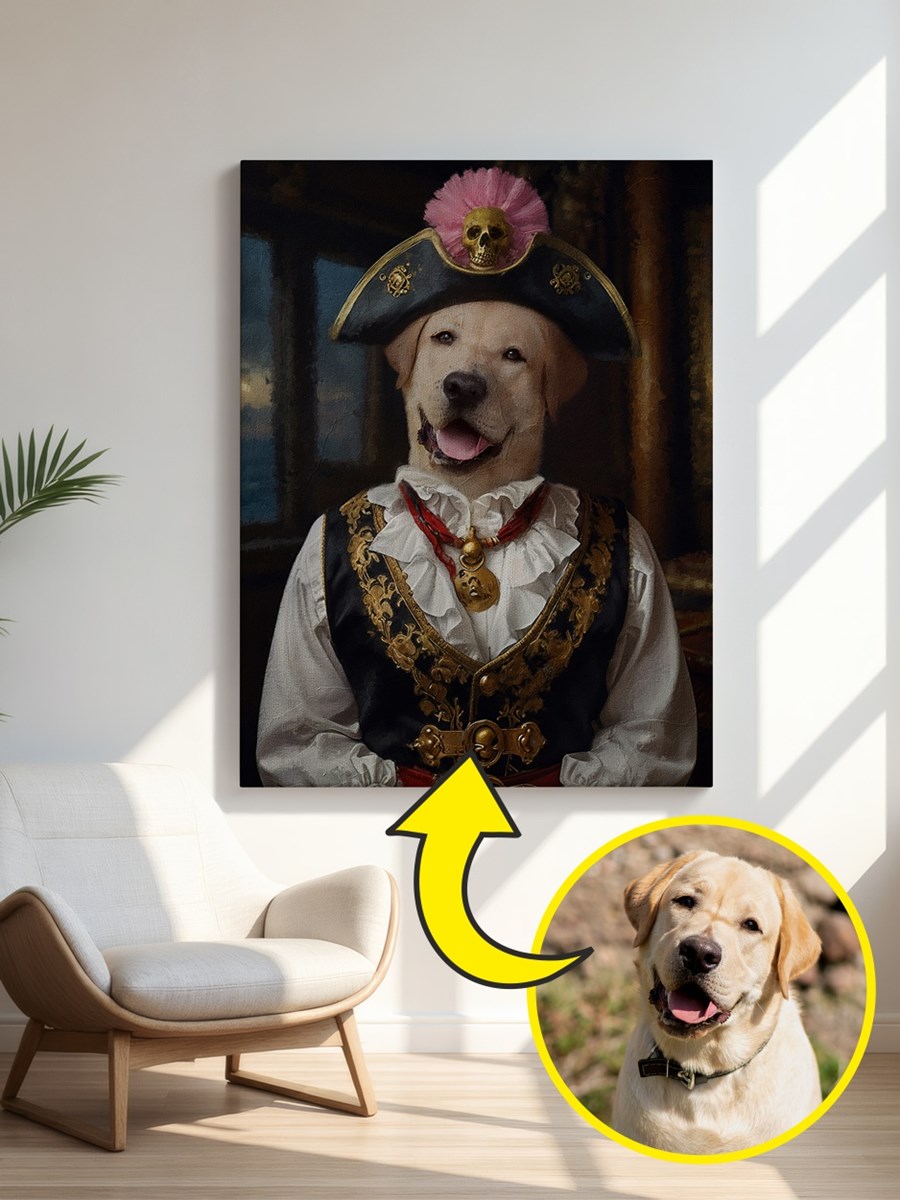 Royales Porträt - Piraten Style