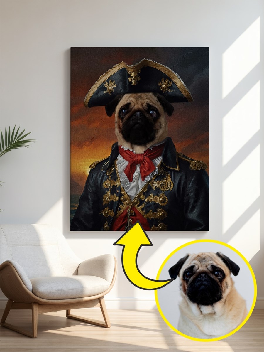 Royales Porträt - Piraten Style