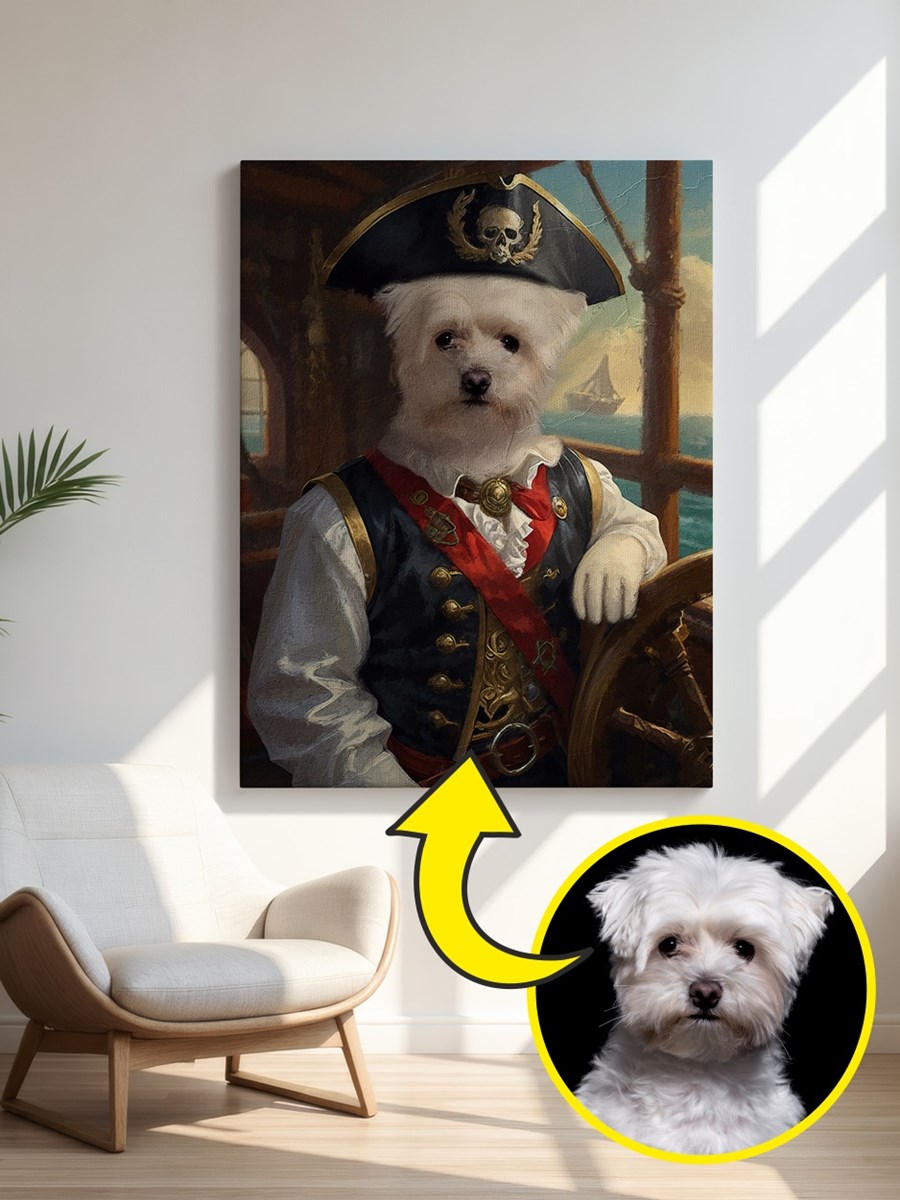 Royales Porträt - Piraten Style