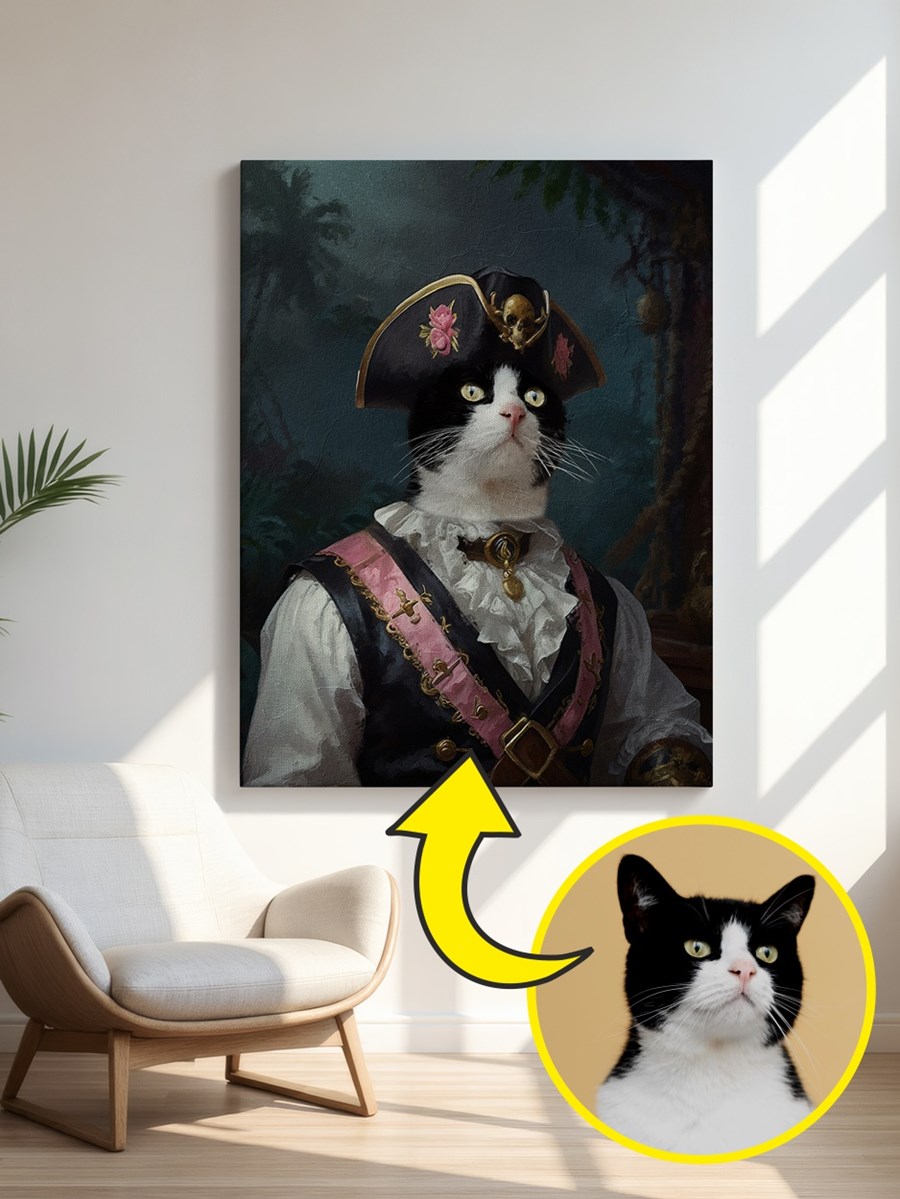 Royales Porträt - Piraten Style