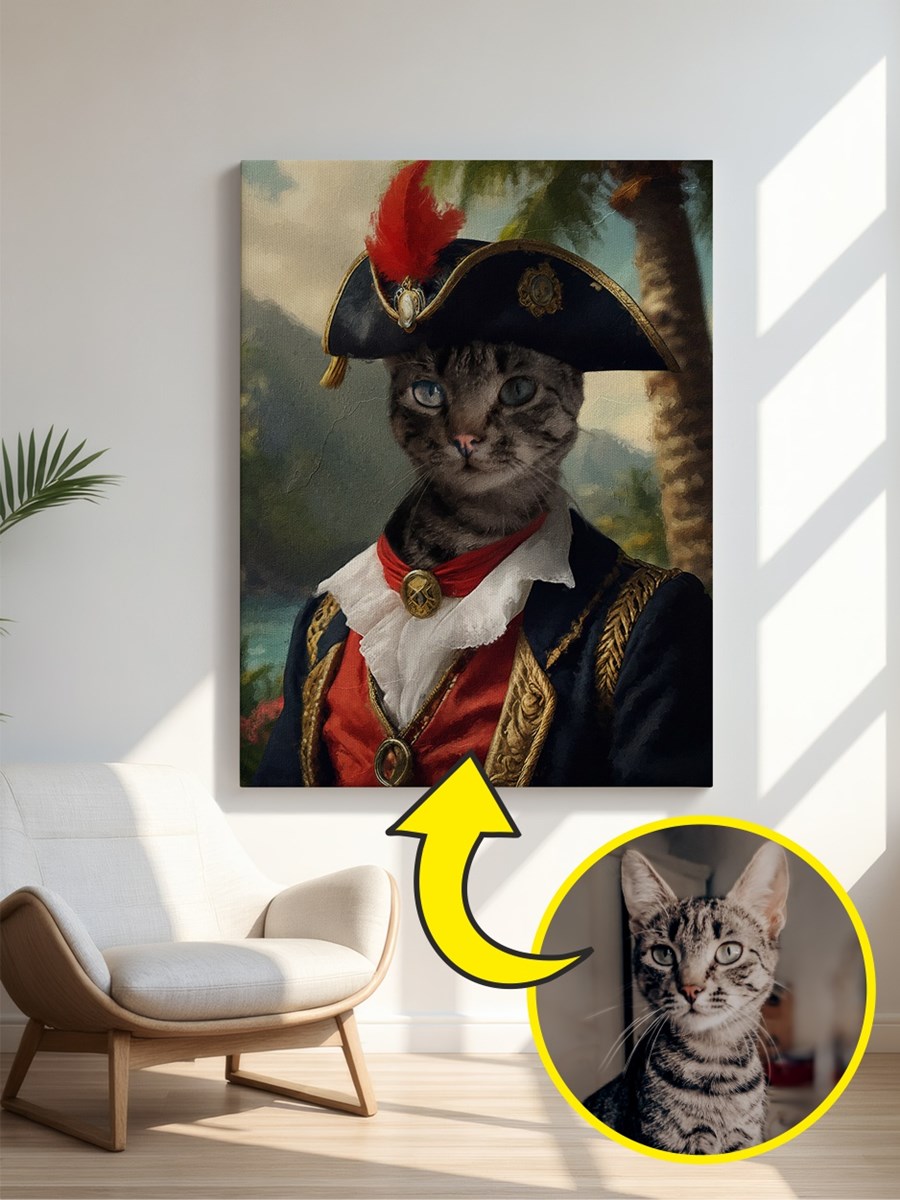 Royales Porträt - Piraten Style