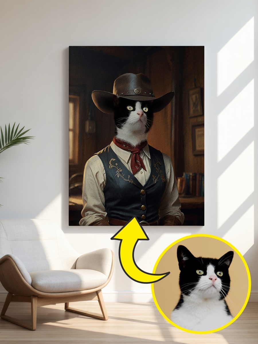 Royales Porträt - Wildwest Style