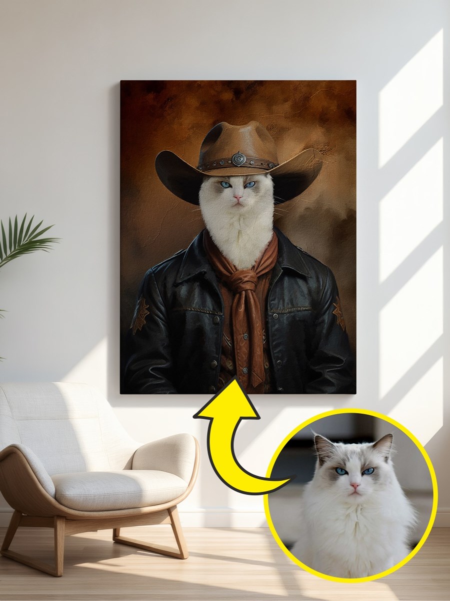 Royales Porträt - Wildwest Style