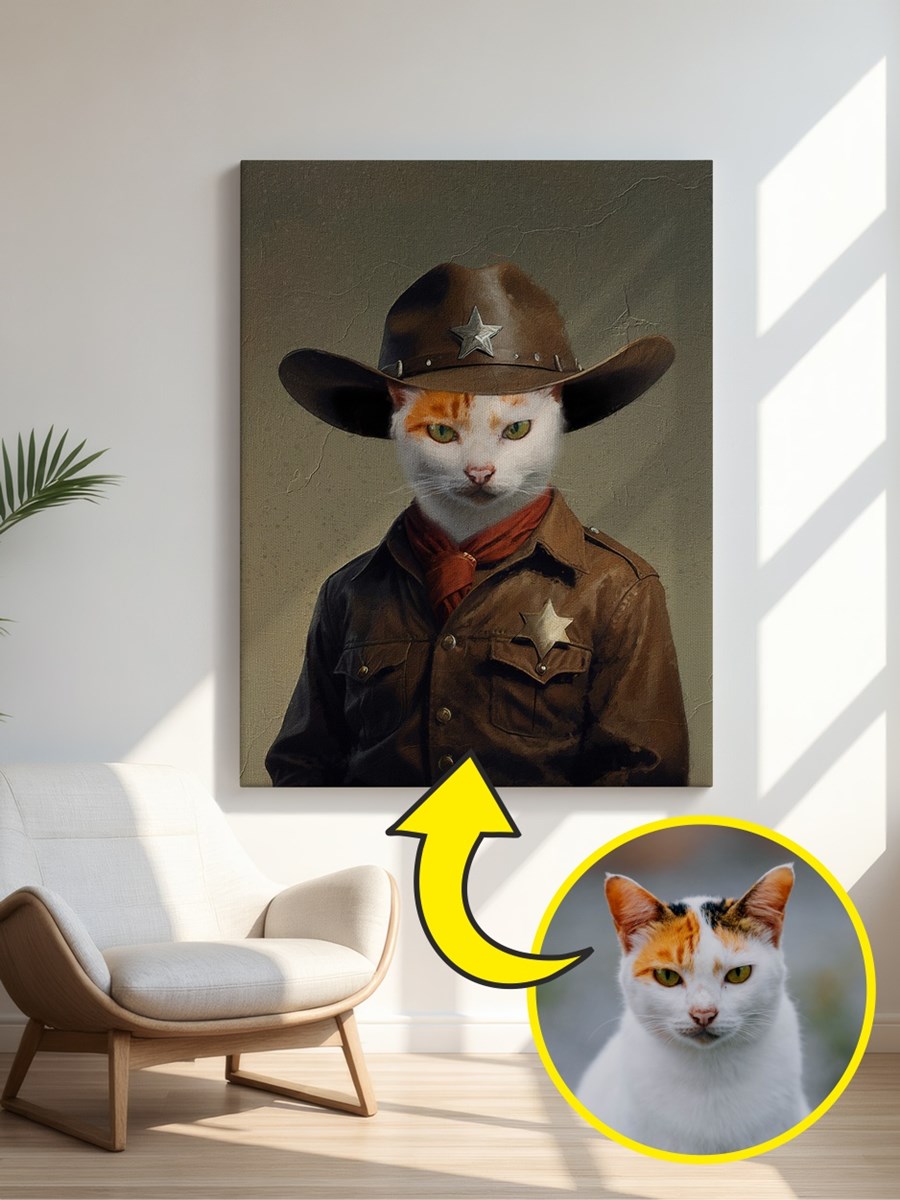 Royales Porträt - Wildwest Style