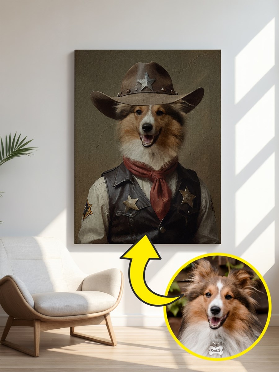 Royales Porträt - Wildwest Style