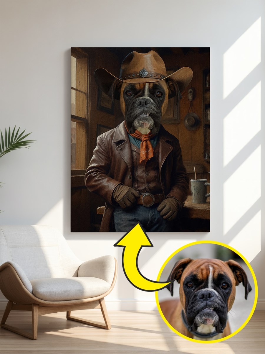 Royales Porträt - Wildwest Style