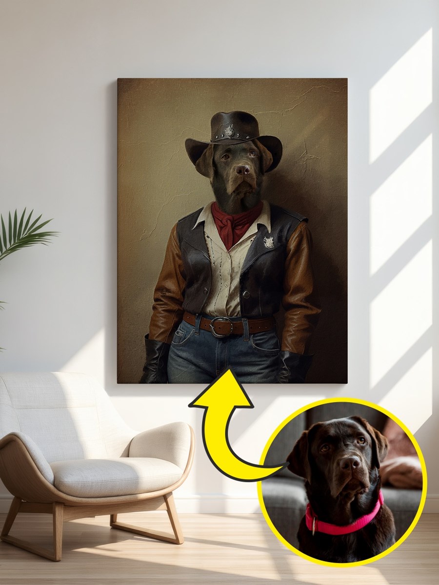 Royales Porträt - Wildwest Style